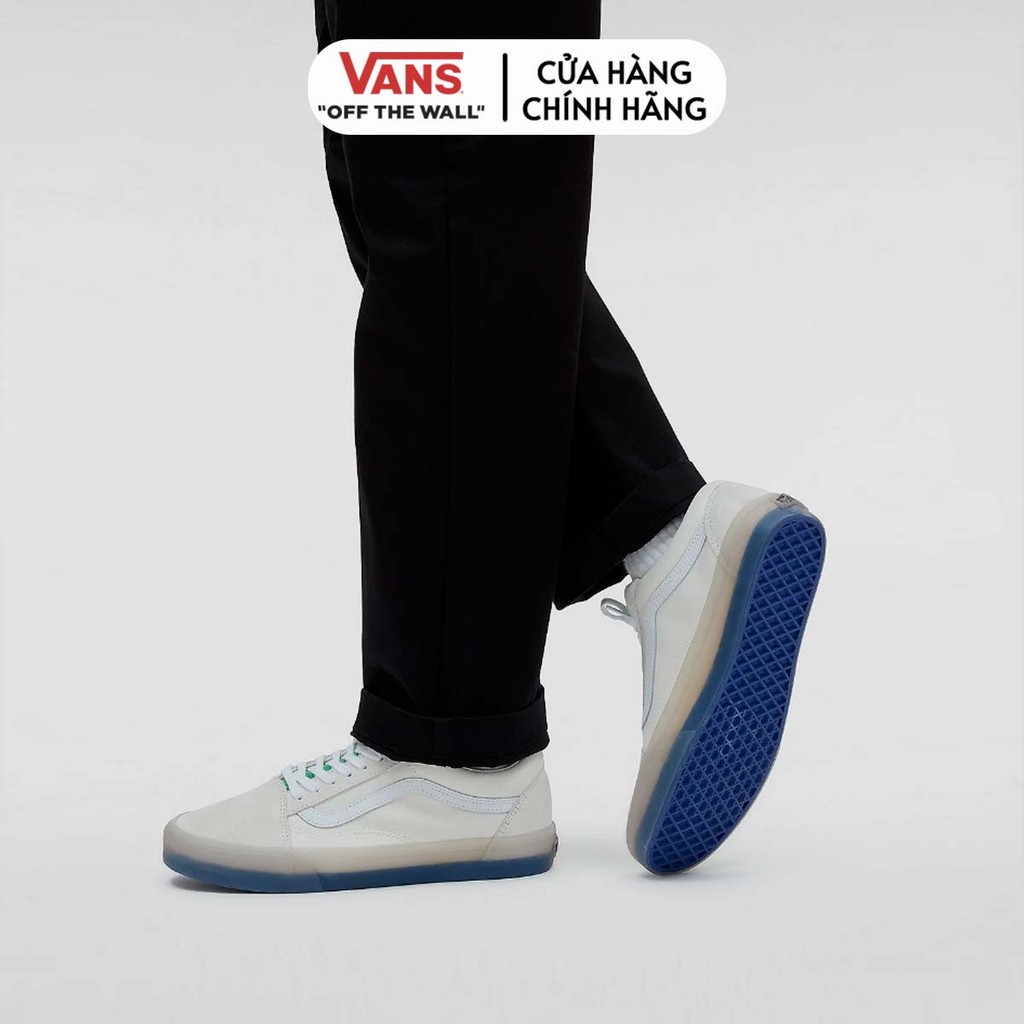 Vans Giày Old Skool Translucent White Green VN0005UFWGR
