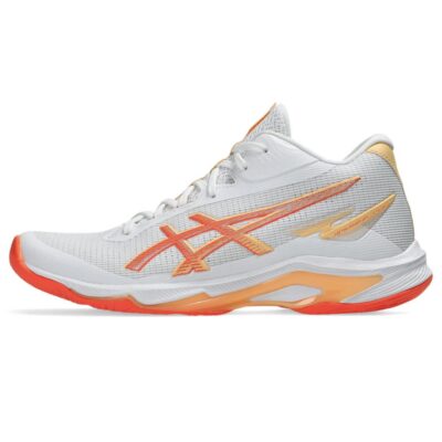 Giày Indoor Nữ ASICS NETBURNER BALLISTIC FF MT 4 White/Vivid Coral 1052A084.101