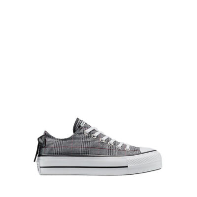 Giày Thể Thao Converse CTAS Lift Platform Plaid Women's - Black/White/Black