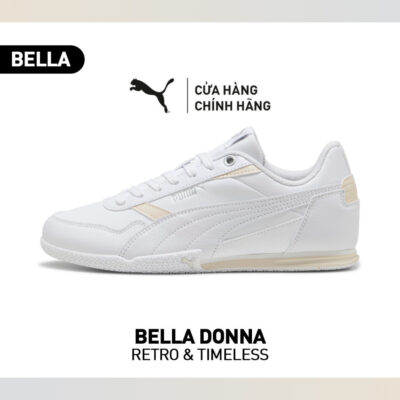 Giày Thời Trang PUMA Nữ BELLA DONNA L White-Silver Màu Trắng