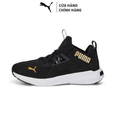 Giày Chạy Bộ PUMA Nữ Softride Enzo NXT Wn's Black-Team Gold Màu Đen