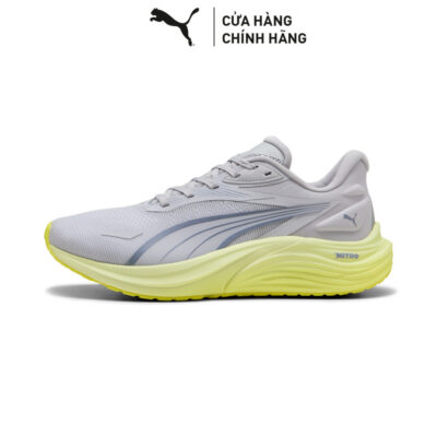 Giày Chạy Bộ PUMA Nam Electrify NITRO 4 Vibrant Silver-Apple Spritz Màu Xám