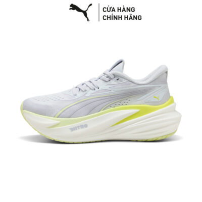 Giày Chạy Bộ PUMA Nữ MagMax NITRO 2 Wns Silver Mist-Apple Spritz Màu Xám