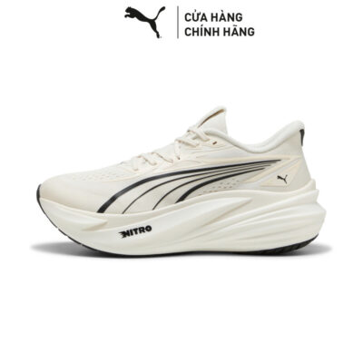 Giày Chạy Bộ PUMA Nam MagMax NITRO 2 Warm White-Black Màu Trắng