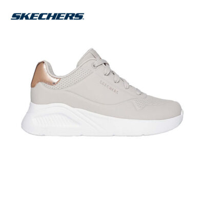[ĐỘC QUYỀN ONLINE] Giày Thể Thao Nữ Skechers Street UNO Lite Shimmer Along-177291-NAT Memory Foam Online Sale