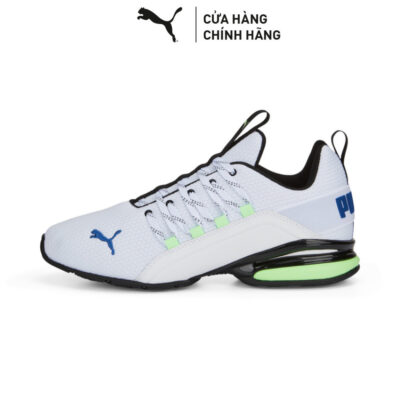 Giày Chạy Bộ PUMA Nam Axelion Refresh White-Fizzy Lime-Clyde Royal Màu Trắng