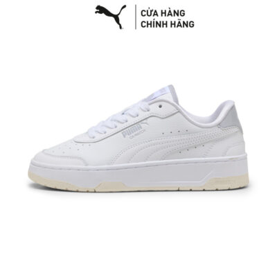 Giày Thời Trang PUMA Nữ CA Match Glossy Wns White-Vibrant Silver Màu Trắng