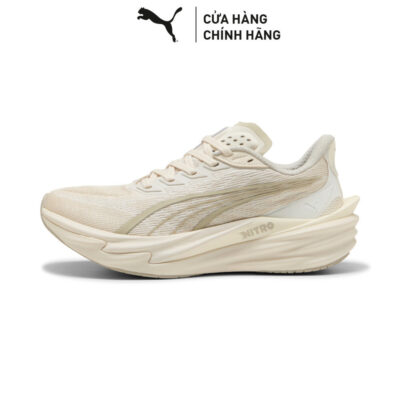 Giày Chạy Bộ PUMA Nữ Deviate NITRO 4 Wns Alpine Snow-Warm White Màu Trắng