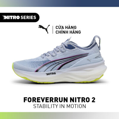Giày Chạy Bộ PUMA Nữ ForeverRun NITRO 2 WN Cool Weather Màu Xanh