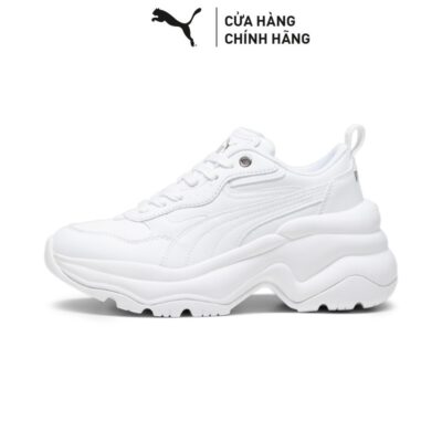 Giày Thời Trang PUMA Nữ Cilia Wedge White-Silver Màu Trắng