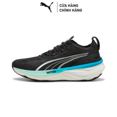 Giày Chạy Bộ PUMA Nam ForeverRun NITRO 2 Black-Speed Blue Màu Đen