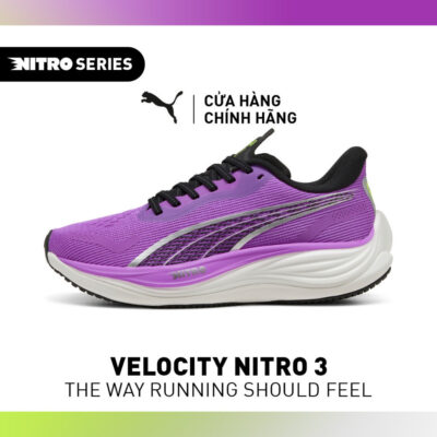 Giày Chạy Bộ PUMA Nữ Velocity NITRO 3 WN Pure Magenta Màu Tím