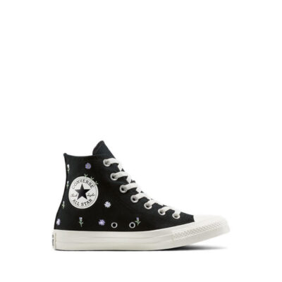 Giày Thể Thao Converse Ctas Embroidered Flowers Women's - Black/Egret/Foothill Green